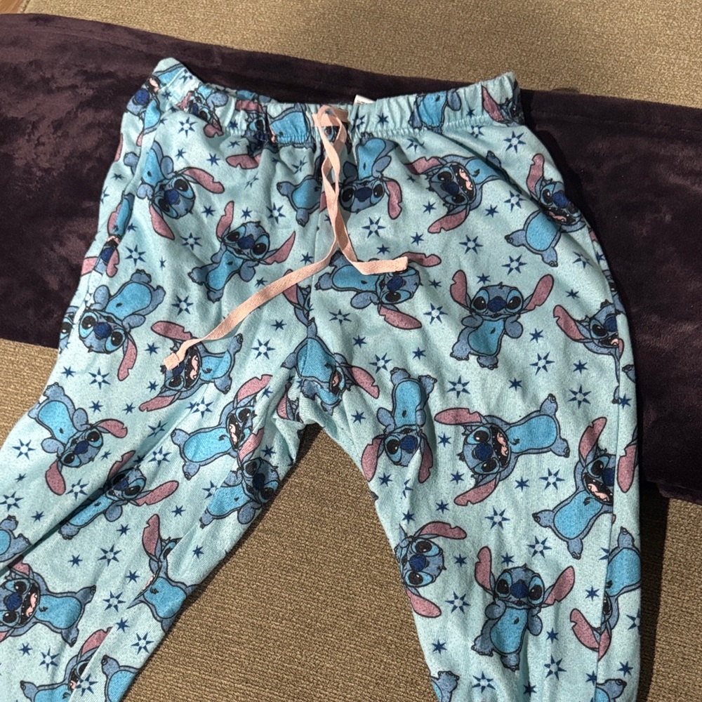Disney Blue Stitch Pajama Bottoms